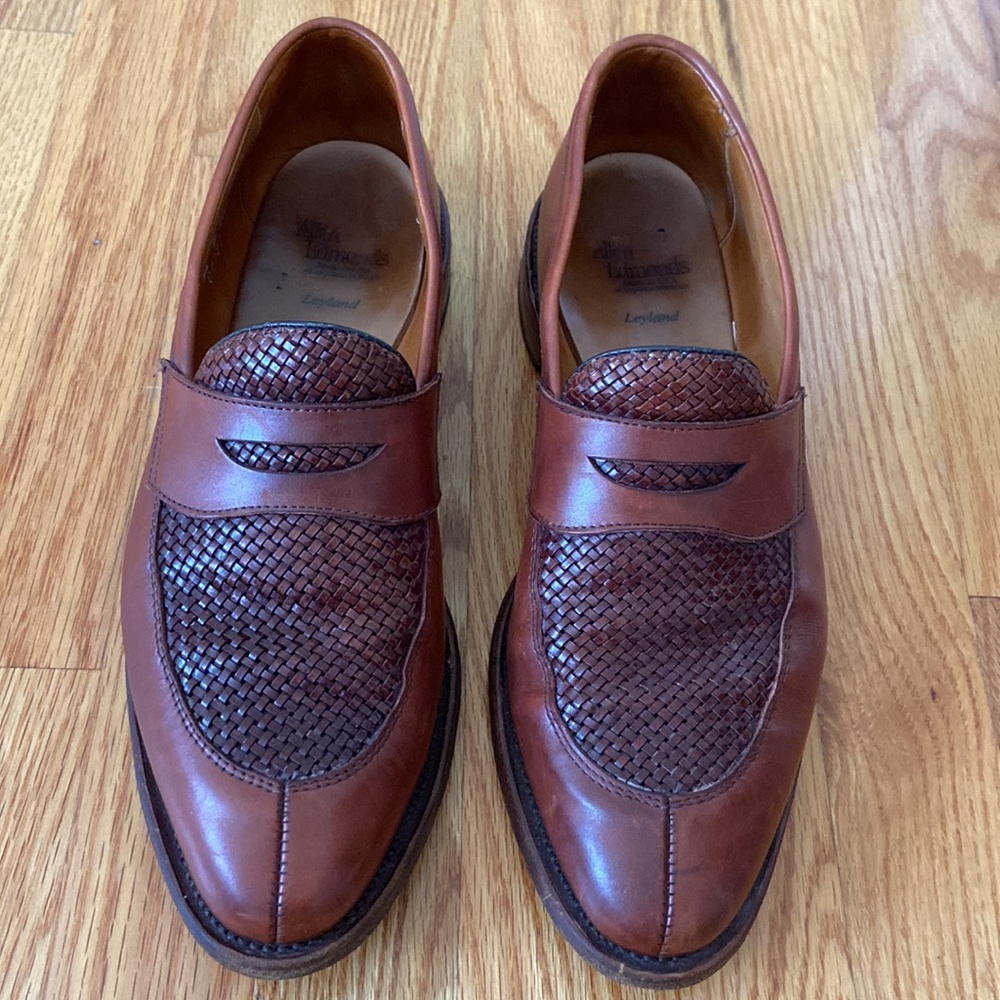 Allen Edmonds “Leyland” Slip On D Width Woven Leather Shoes - Picture 8 of 15